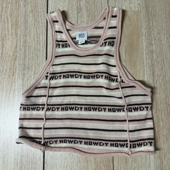 NWT Urban Outfitters Howdy Crocheted Tank - Picture 1 of 6